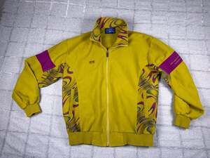 Vintage Nova Men's Total Fashion Mustard Yellow Full Zip Track Jacket Size 110